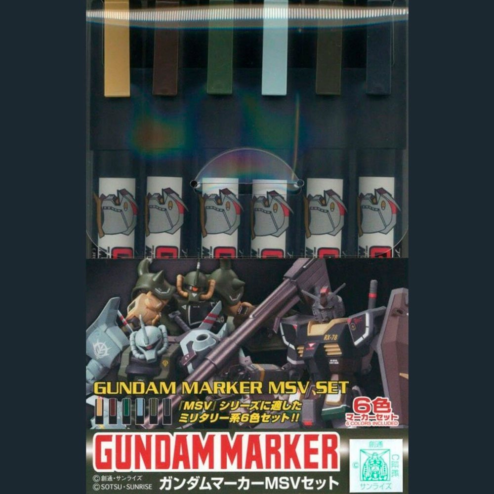 MR HOBBY GUNDAM MARKER MSV SET (PACK DE 6) MR HOBBY GUNDAM MARKER MSV SET (PACK DE 6)